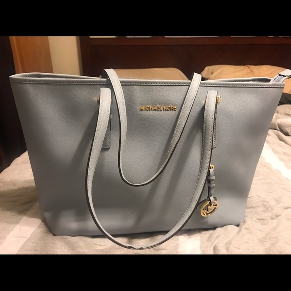 Pastel blue Michael Kors tote - Picture 3 of 6
